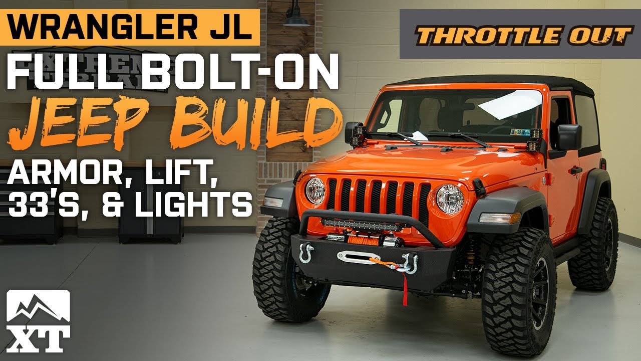 Jeep Wrangler Sport Build | JL Sport Gets lifted, 33"s, and Armor - Throttle Out